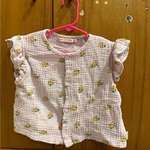 Tinycottons Lilac Floral Kids Blouse